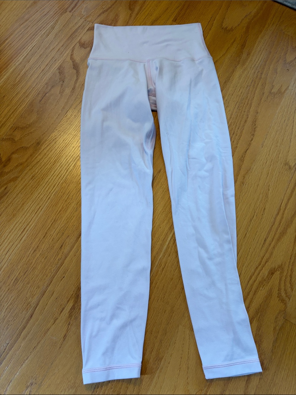 Aritzia Pale Pink Leggings golden butter size 0